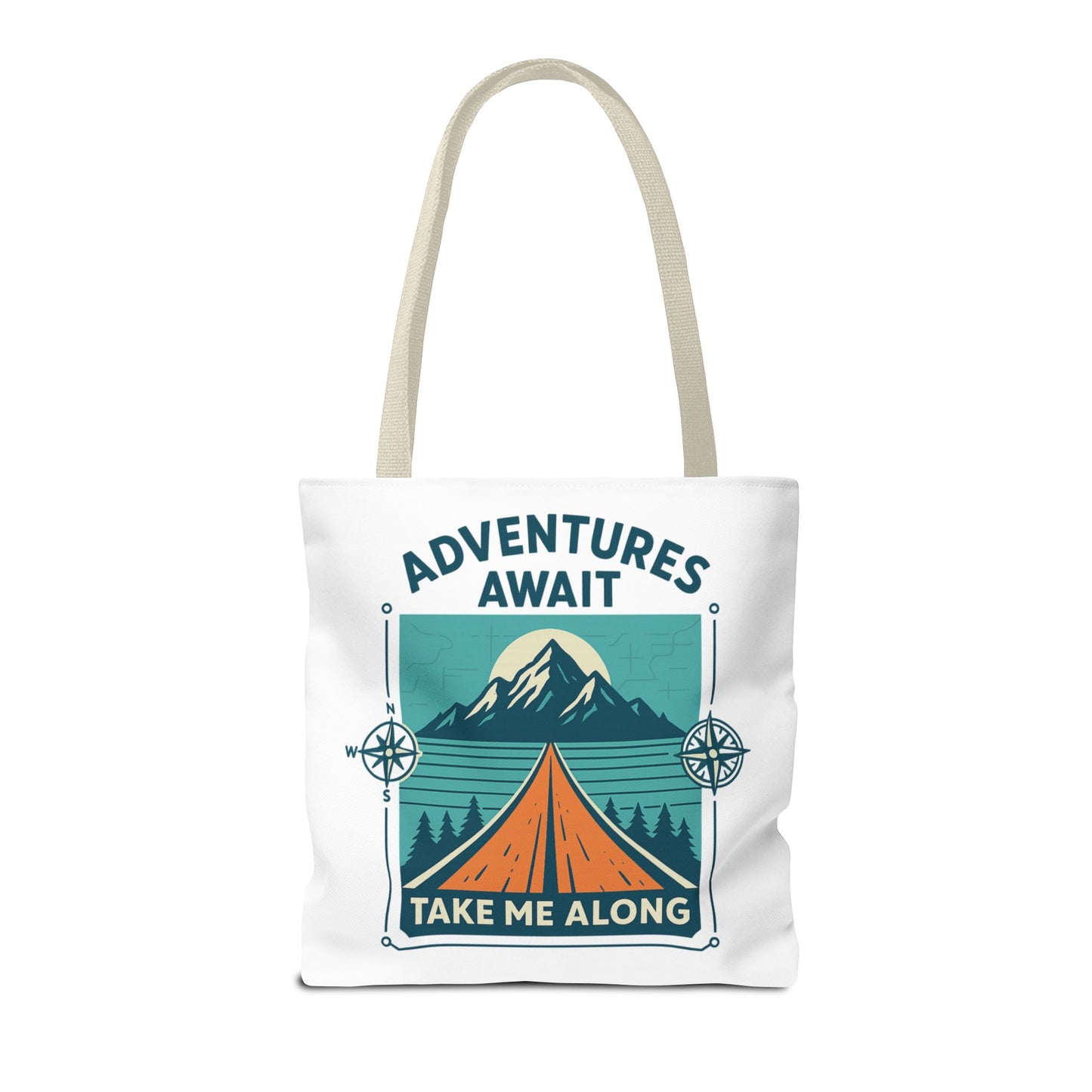 Adventures Await – Take Me Along Tote Bag