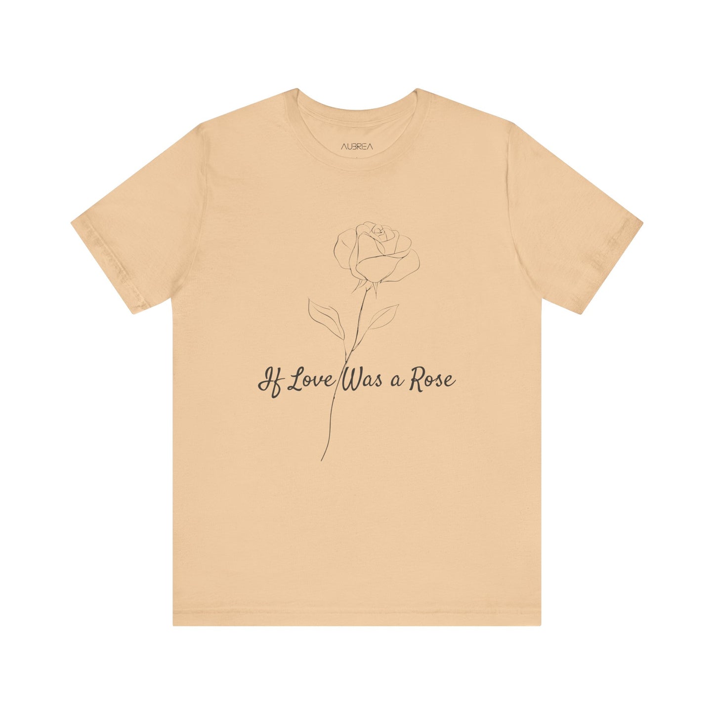 If Love Was A Rose Minimalist T-Shirt | Love Blooms Eternal