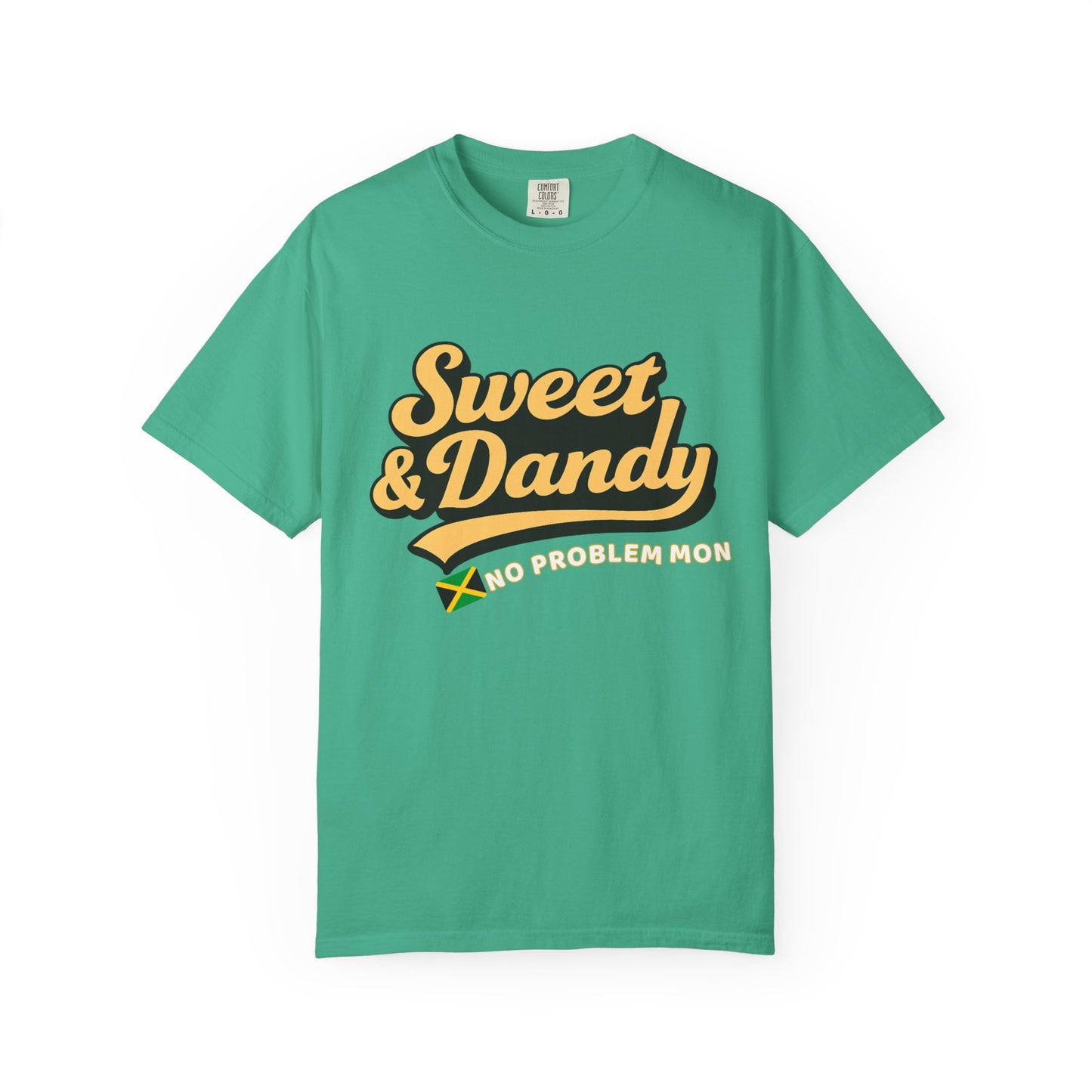 Sweet & Dandy Jamaica Oversized Tee – No Problem Mon | Retro Jamaican Shirt | Festival Style, Unisex Fit