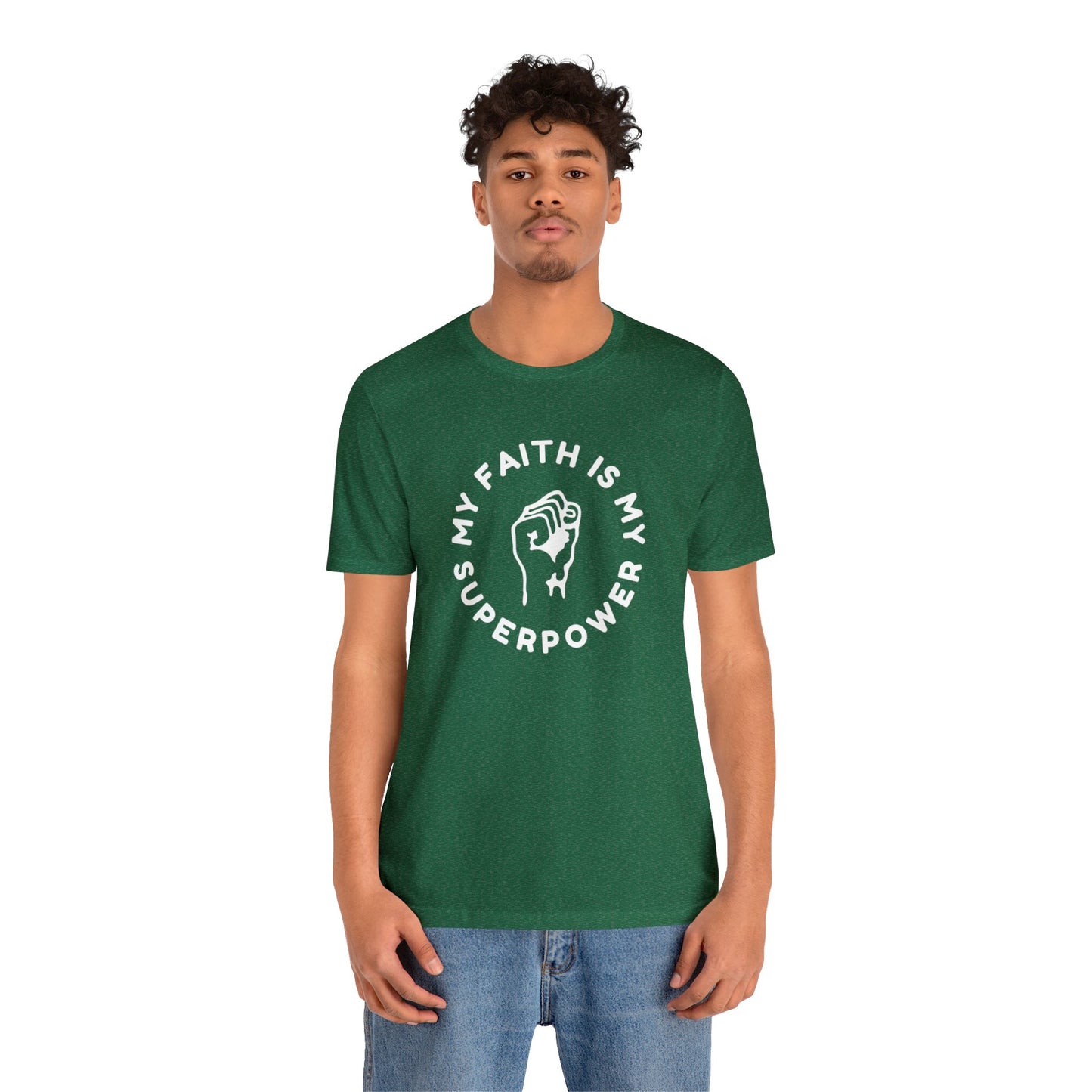 My Faith Is My Superpower Unisex Jersey Short Sleeve Tee