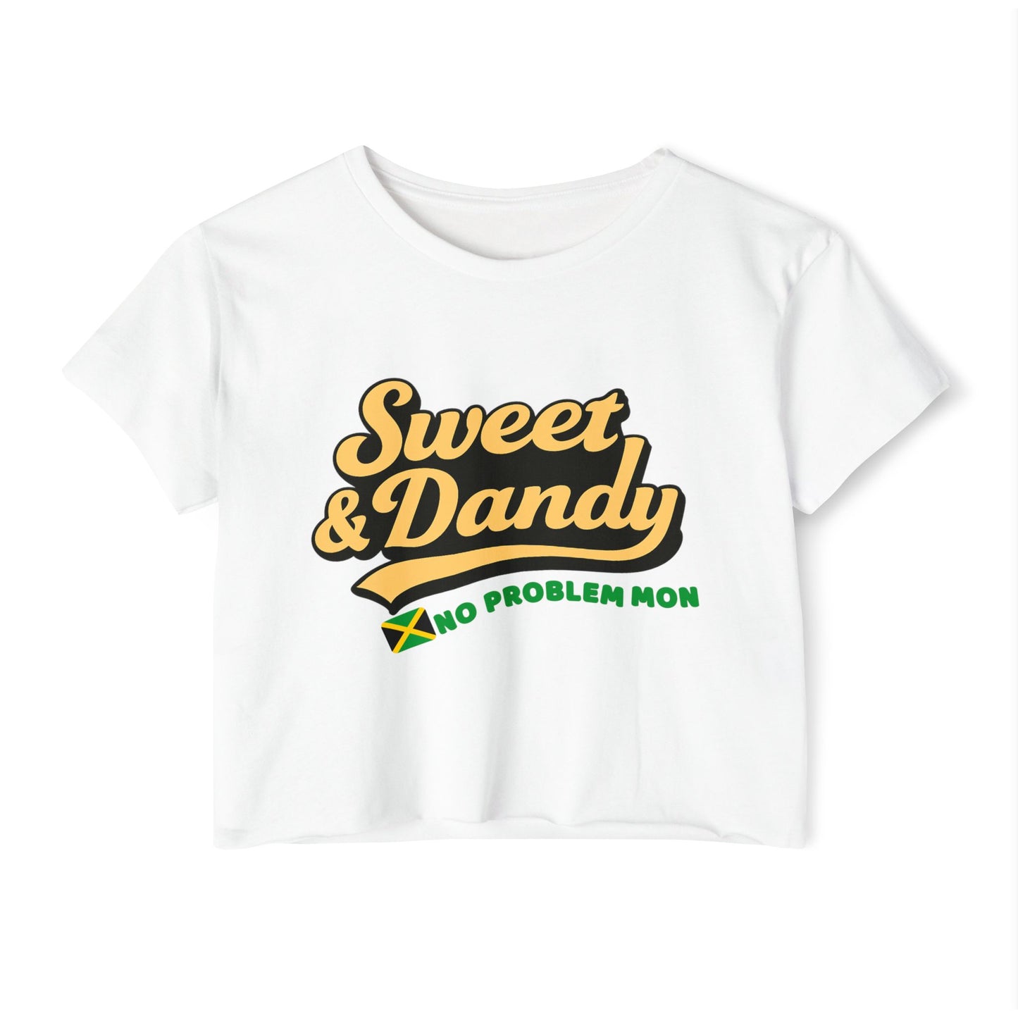 Sweet & Dandy Jamaica Crop Tee — “No Problem Mon” Edition