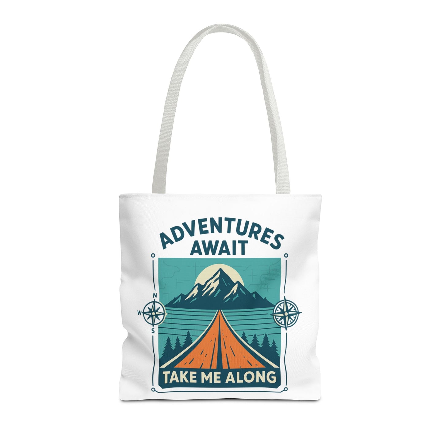 Adventures Await – Take Me Along Tote Bag