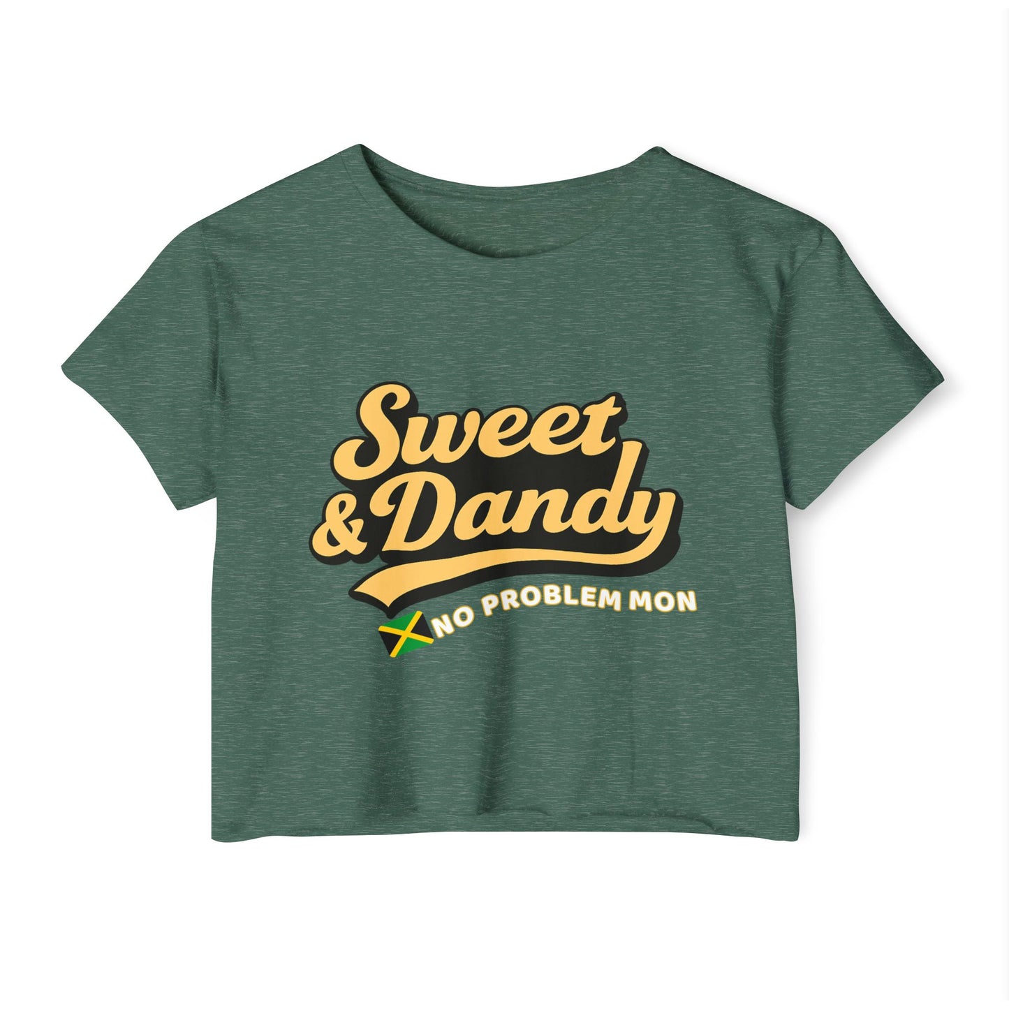 Sweet & Dandy Jamaica Crop Tee — “No Problem Mon” Edition