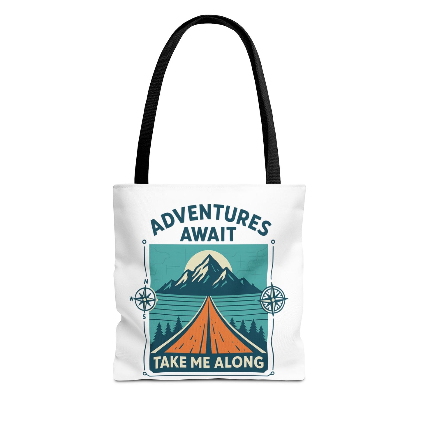 Adventures Await – Take Me Along Tote Bag
