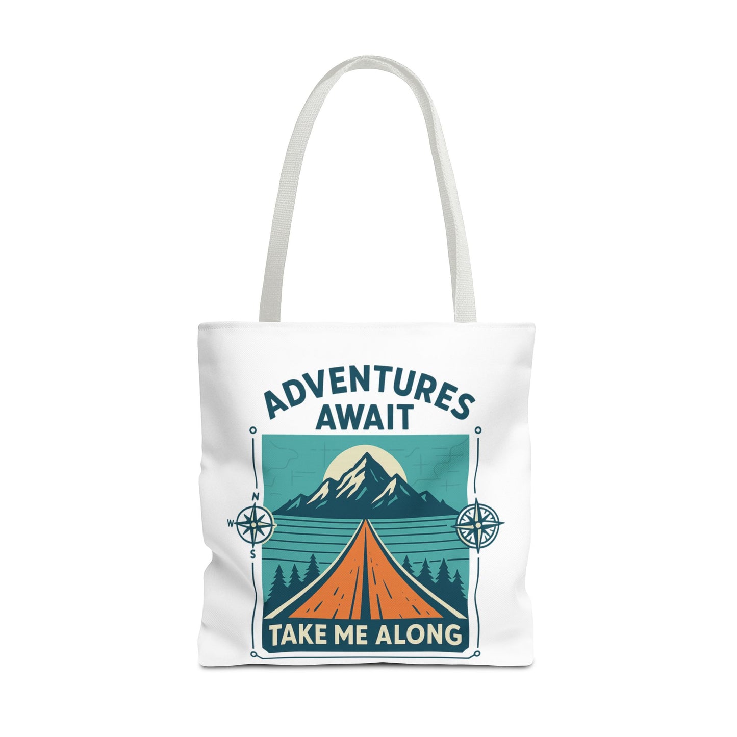 Adventures Await – Take Me Along Tote Bag
