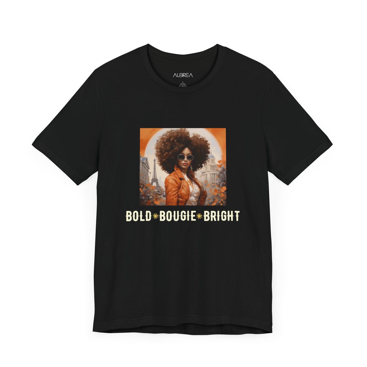 T-Shirt - Black Girl Magic Bold Bougie Shining Bright Vintage Collage Tee
