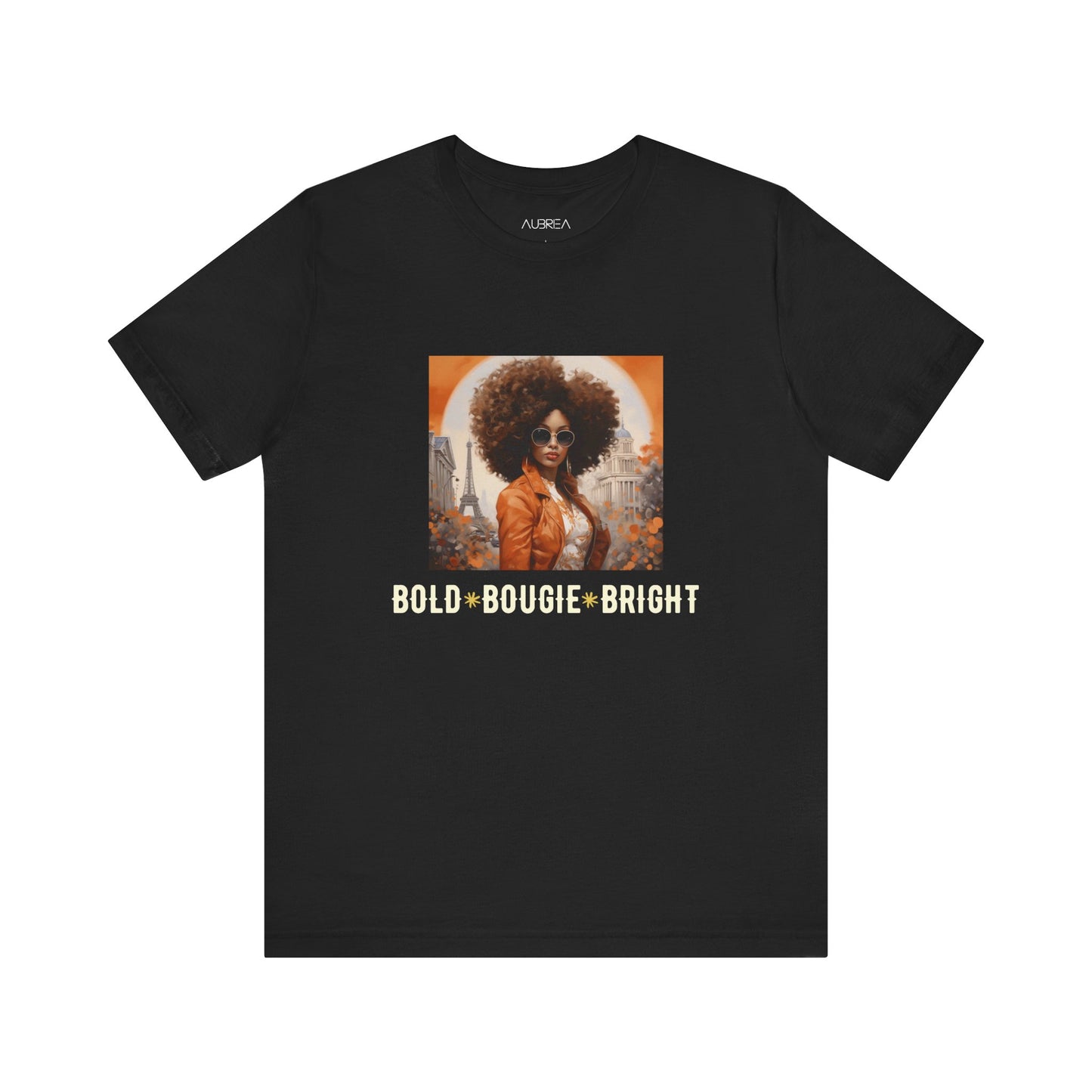 T-Shirt - Black Girl Magic Bold Bougie Shining Bright Vintage Collage Tee