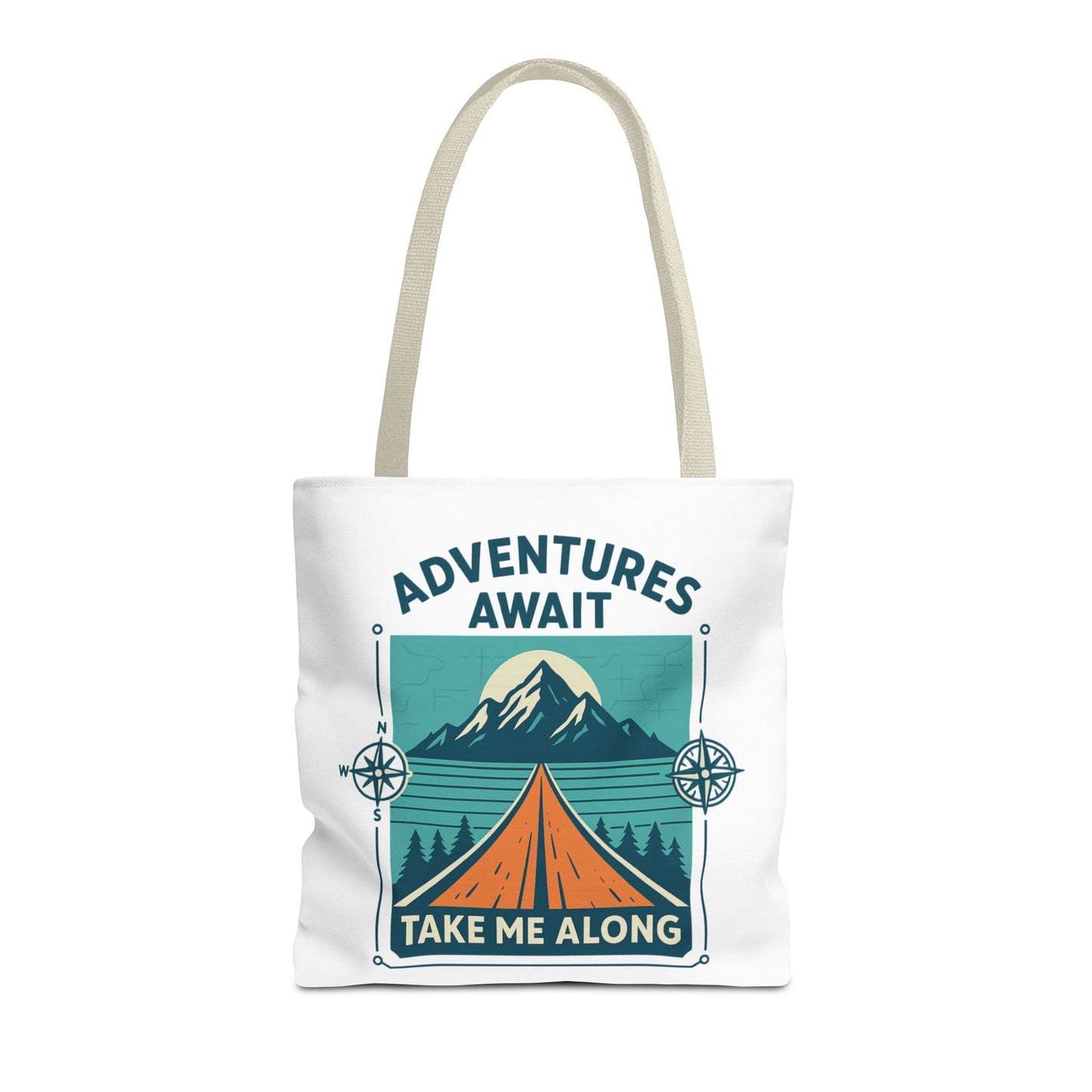 Adventures Await – Take Me Along Tote Bag