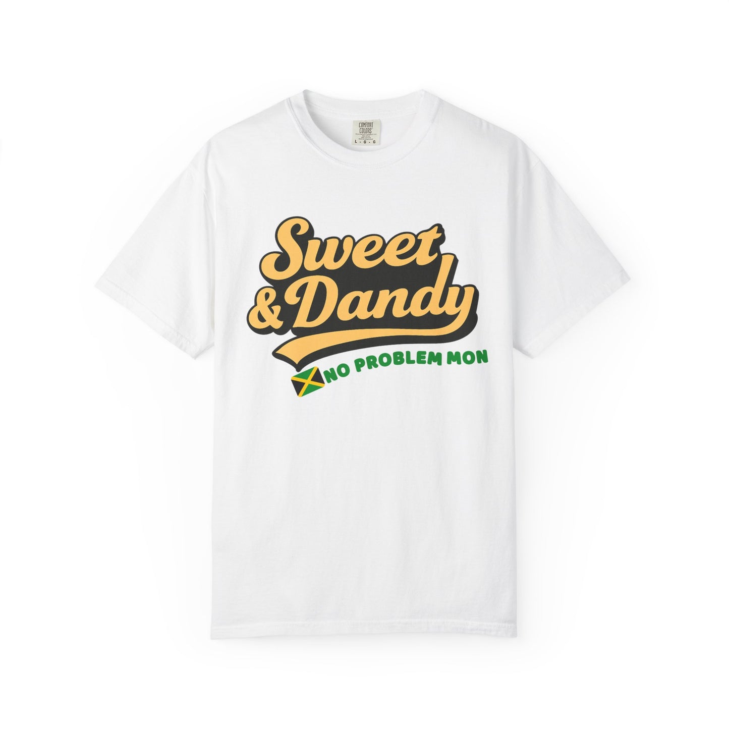 Sweet & Dandy Jamaica Oversized Tee – No Problem Mon | Retro Jamaican Shirt | Festival Style, Unisex Fit