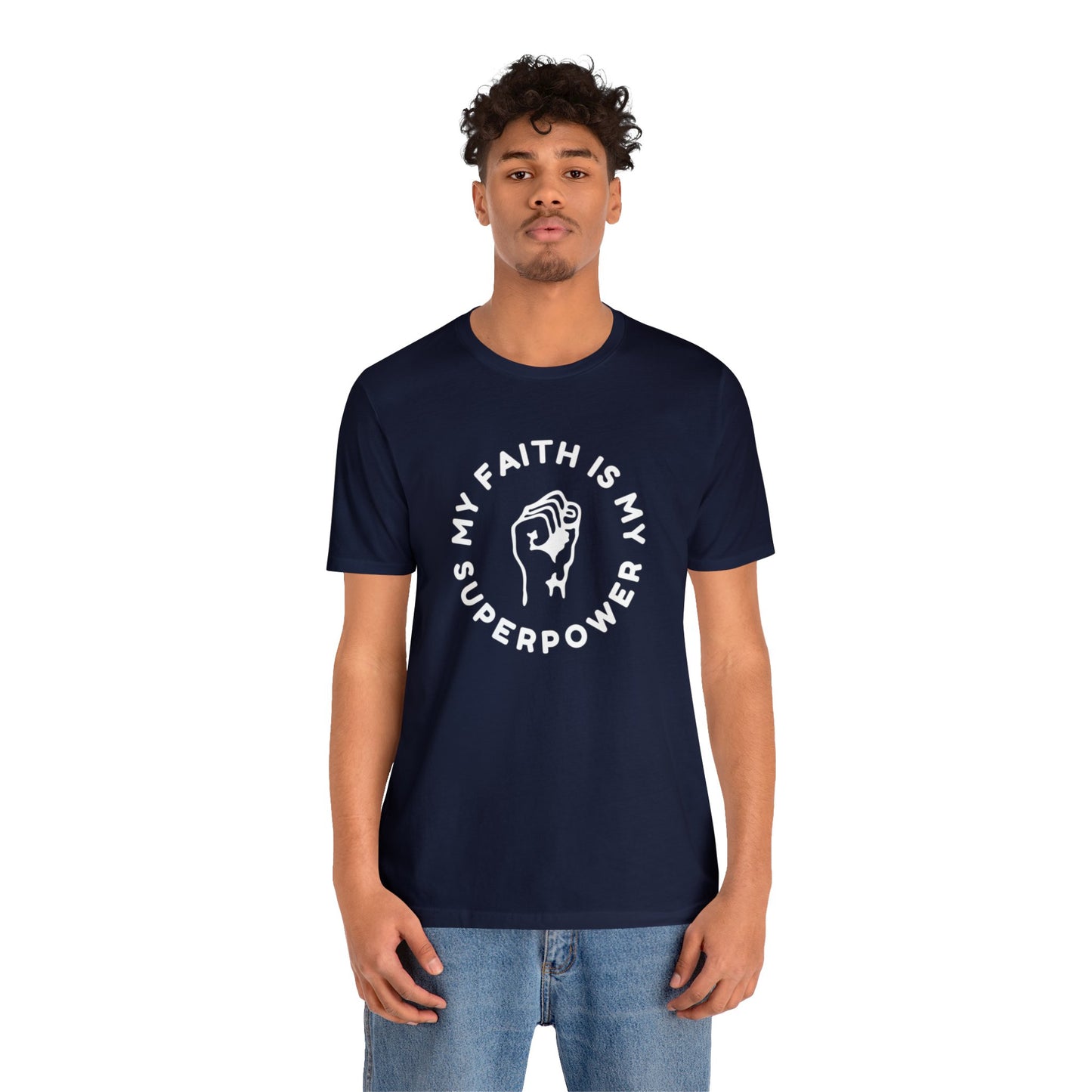 My Faith Is My Superpower Unisex Jersey Short Sleeve Tee