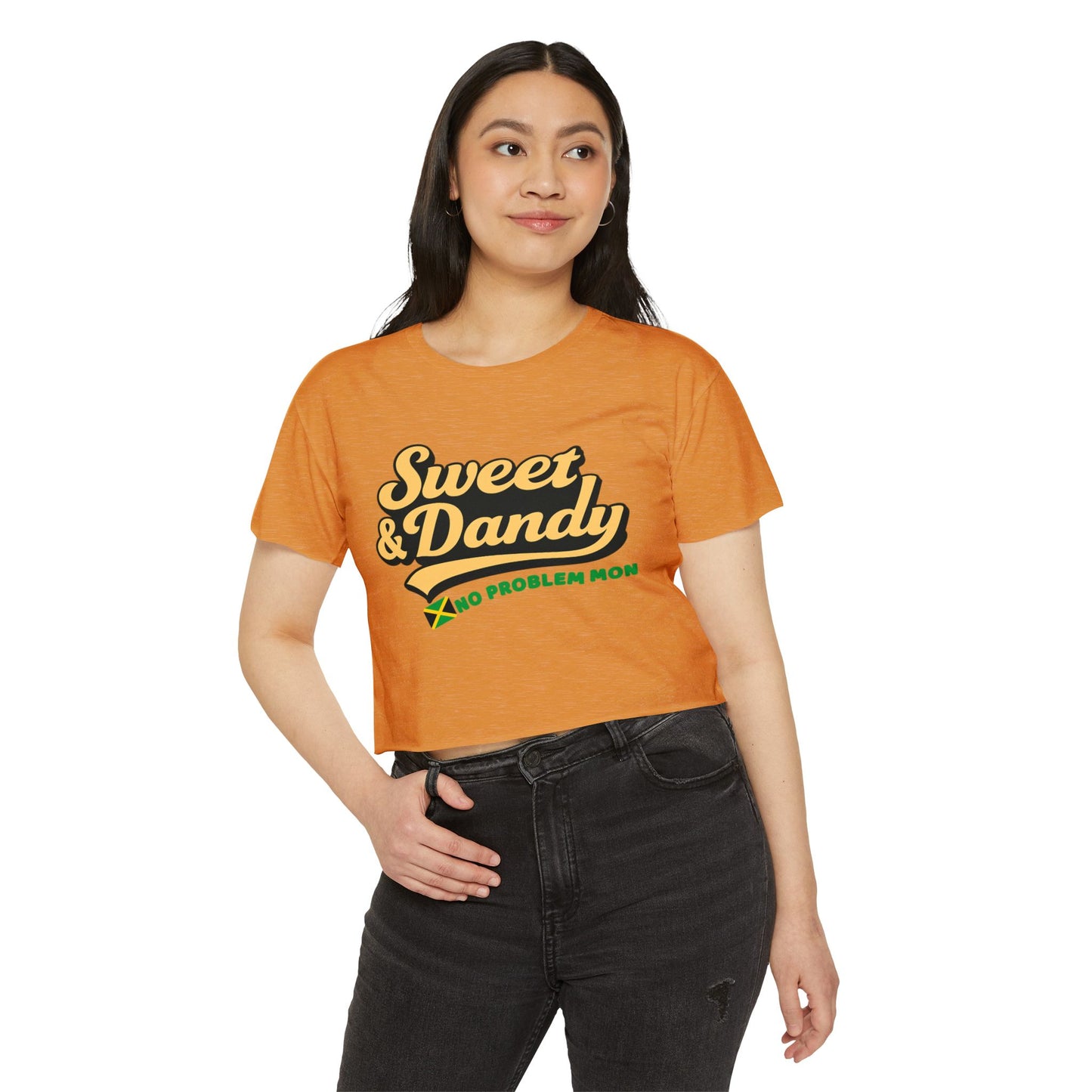 Sweet & Dandy Jamaica Crop Tee — “No Problem Mon” Edition