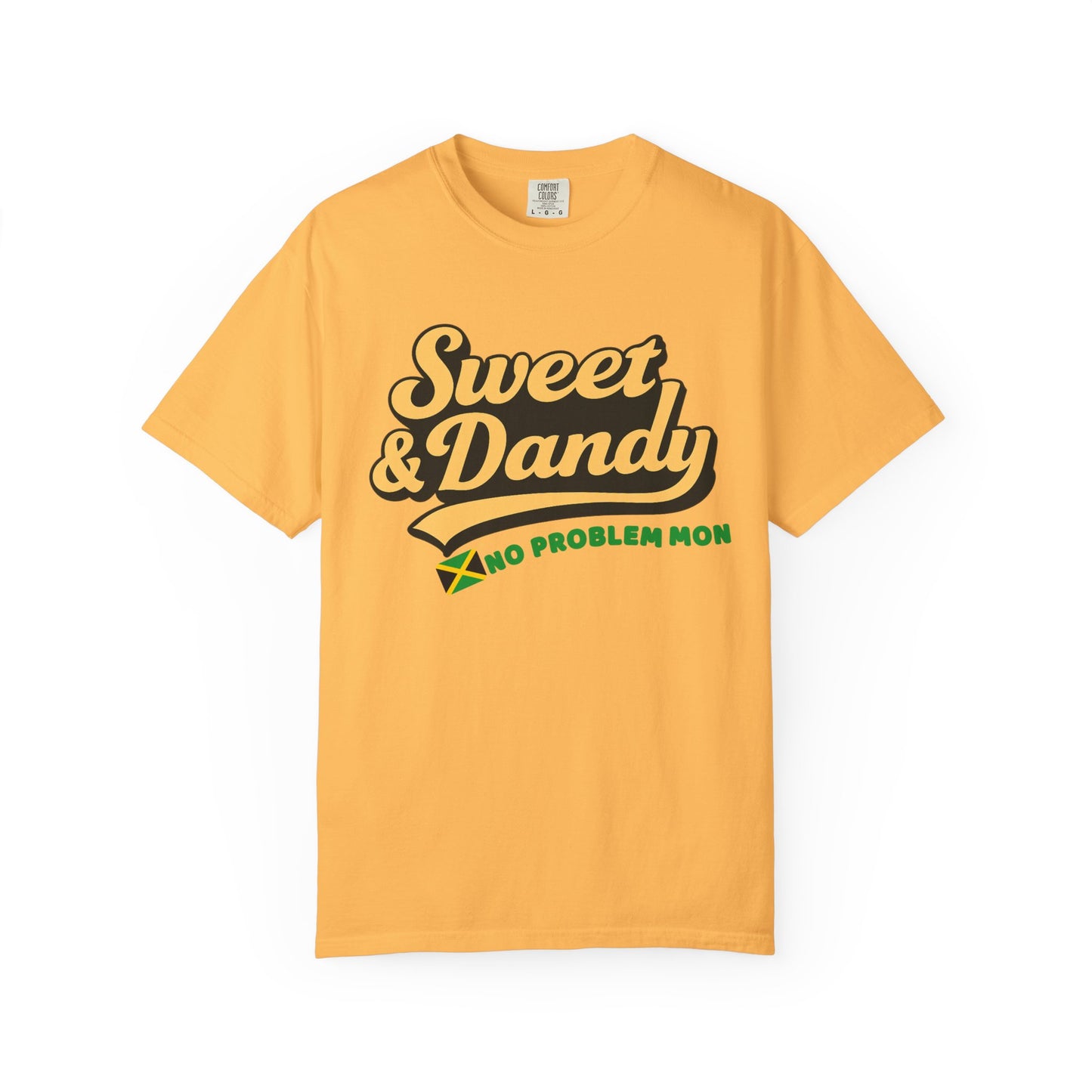 Sweet & Dandy Jamaica Oversized Tee – No Problem Mon | Retro Jamaican Shirt | Festival Style, Unisex Fit