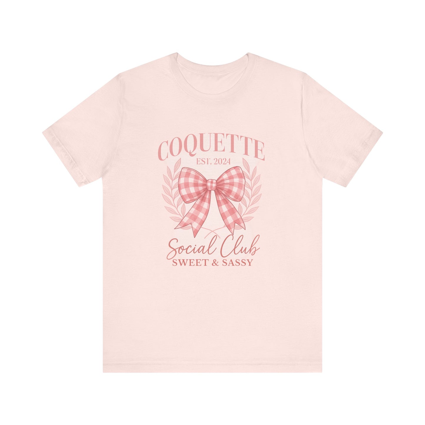 Sweet & Sassy Coquette Social Club Tee – EST. 2024