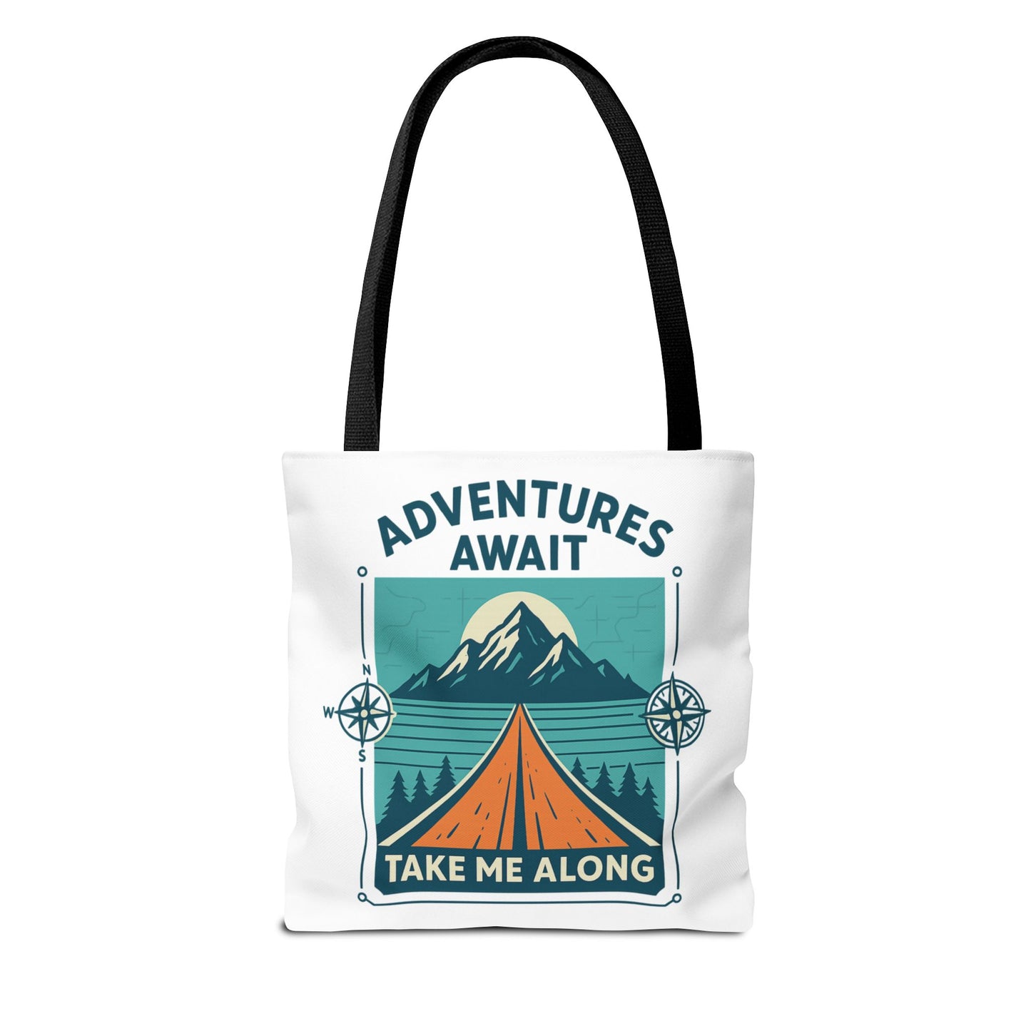 Adventures Await – Take Me Along Tote Bag
