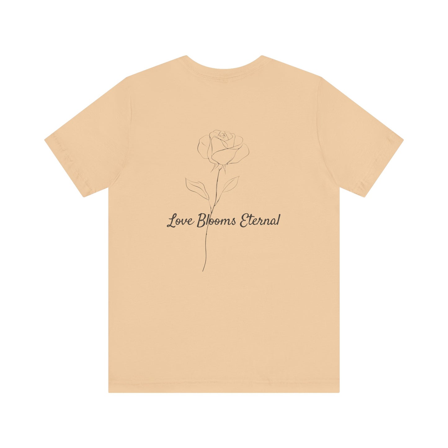 If Love Was A Rose Minimalist T-Shirt | Love Blooms Eternal