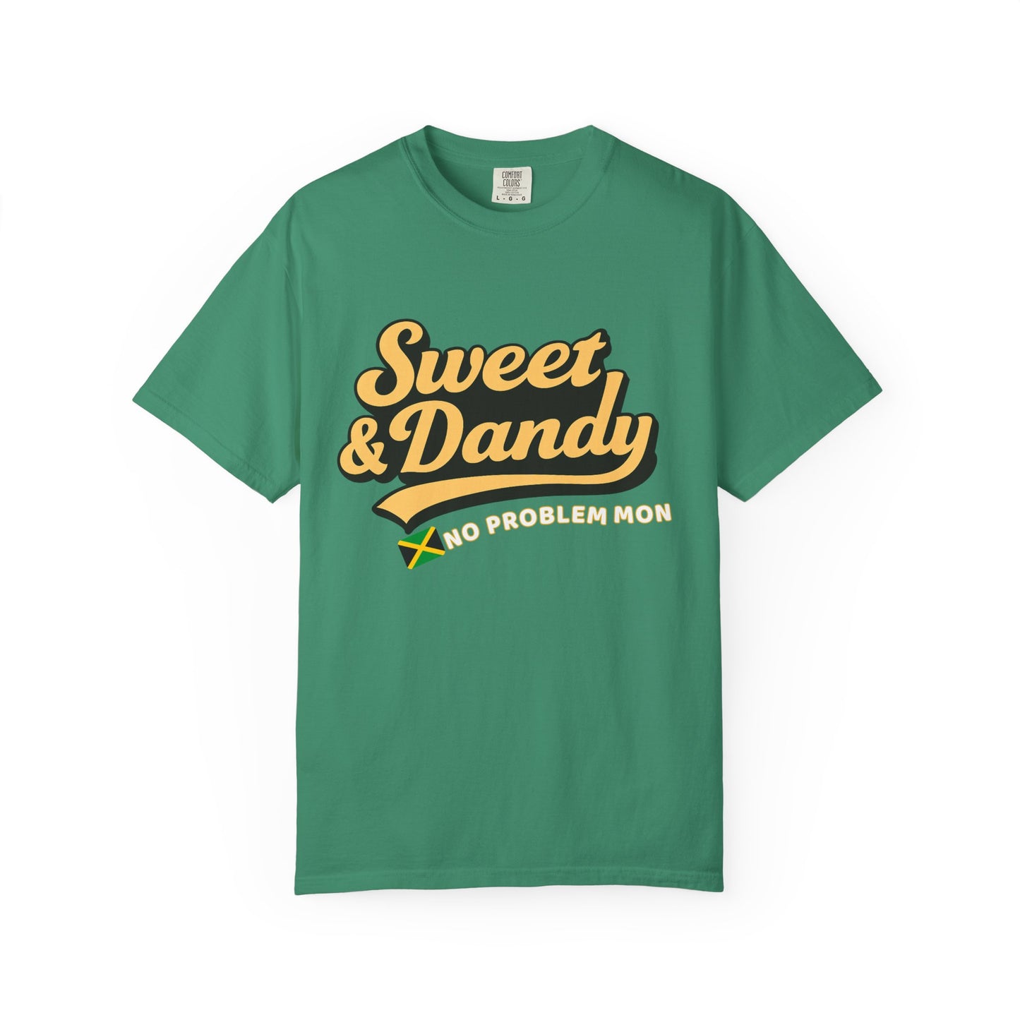 Sweet & Dandy Jamaica Oversized Tee – No Problem Mon | Retro Jamaican Shirt | Festival Style, Unisex Fit