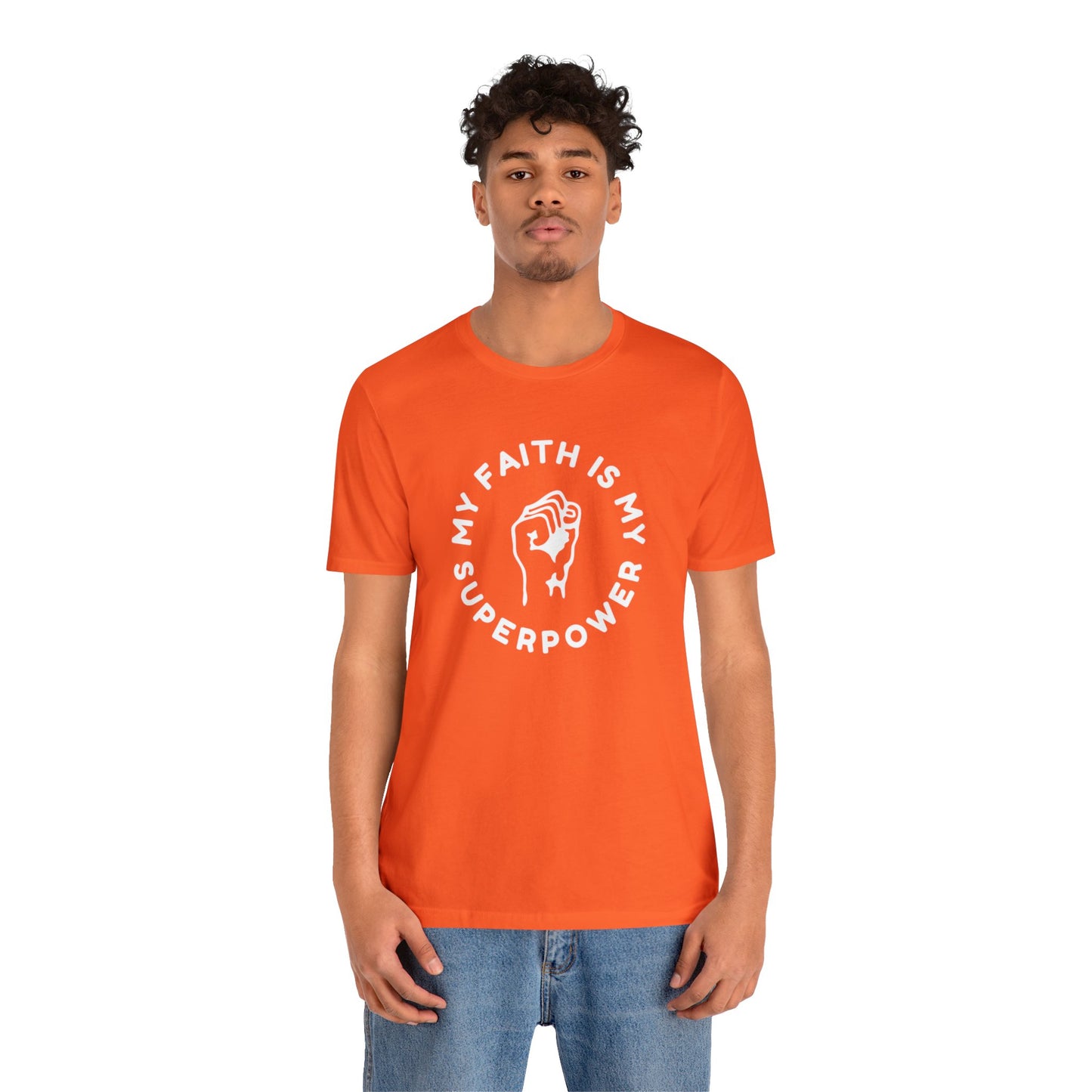 My Faith Is My Superpower Unisex Jersey Short Sleeve Tee