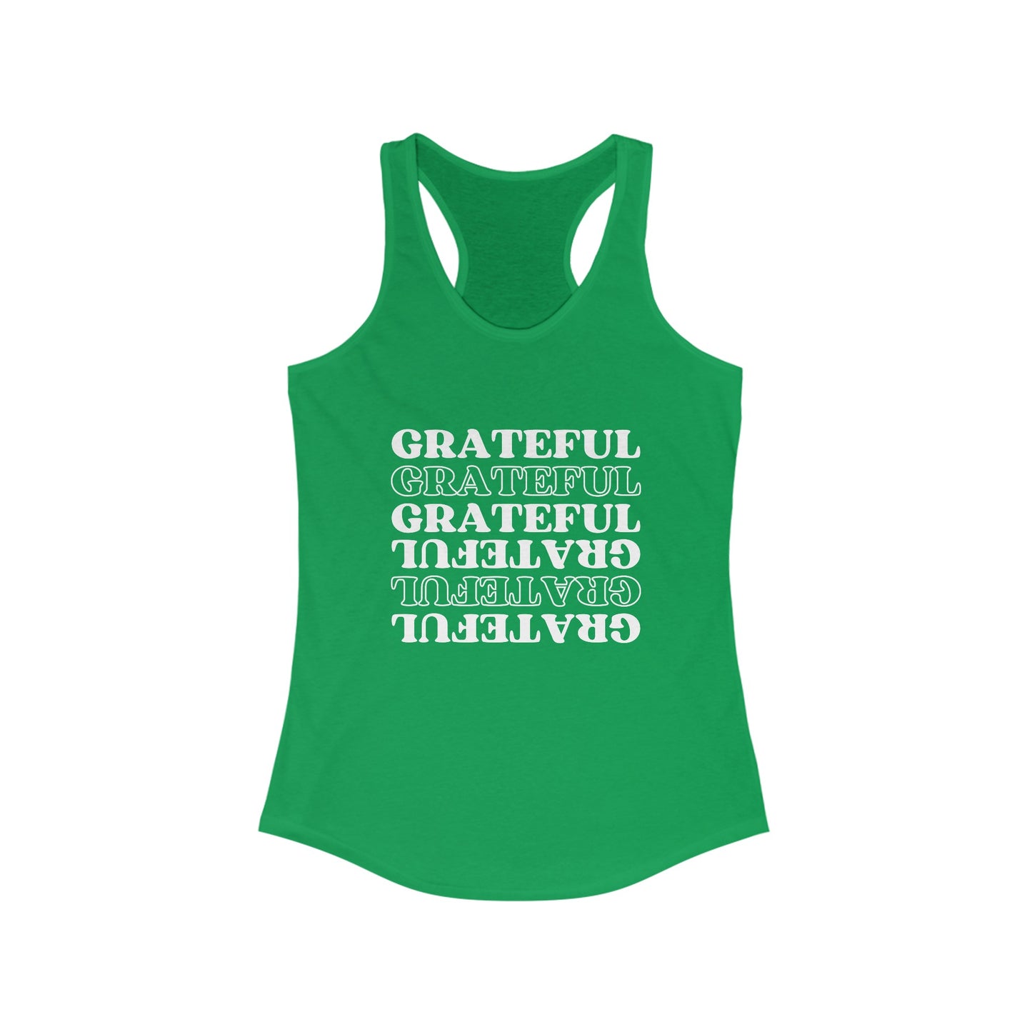 "GRATEFUL" WOMEN'S RACERBACK TANK