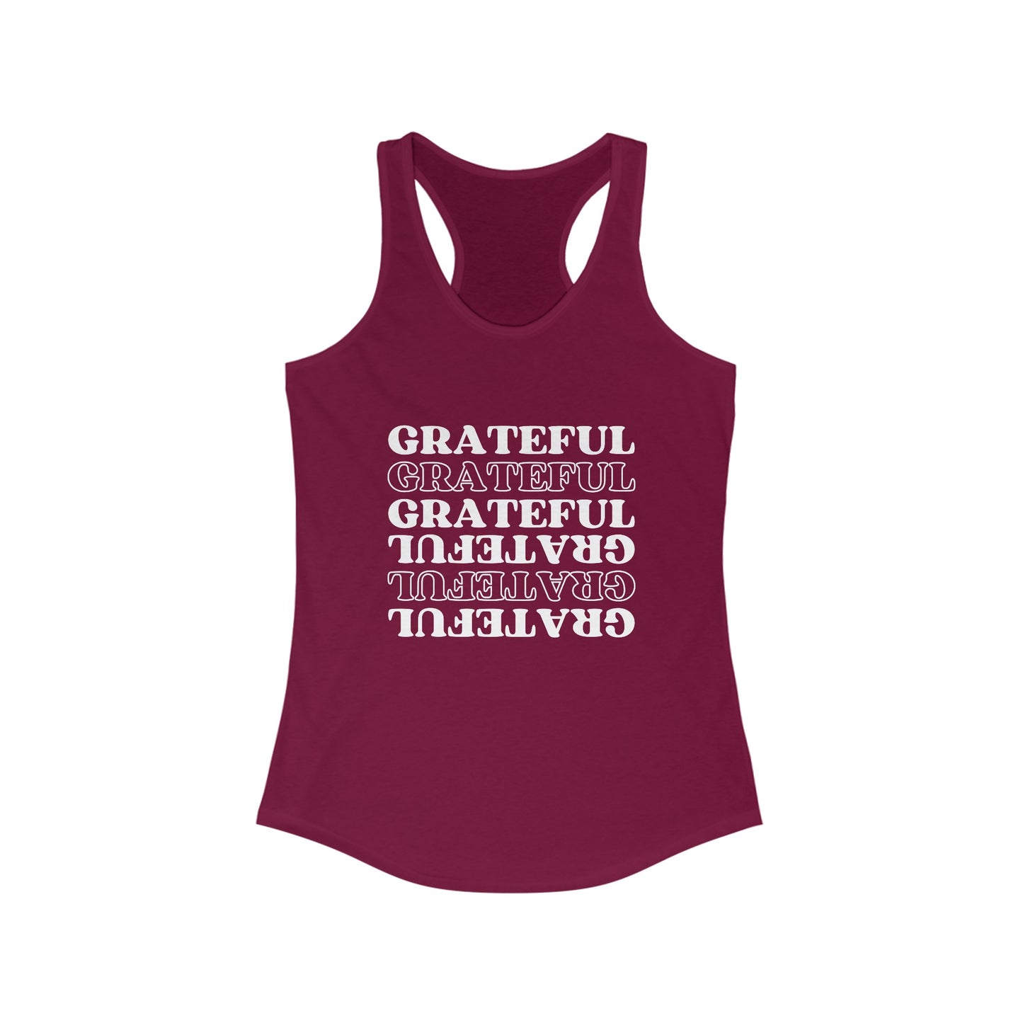 "GRATEFUL" WOMEN'S RACERBACK TANK