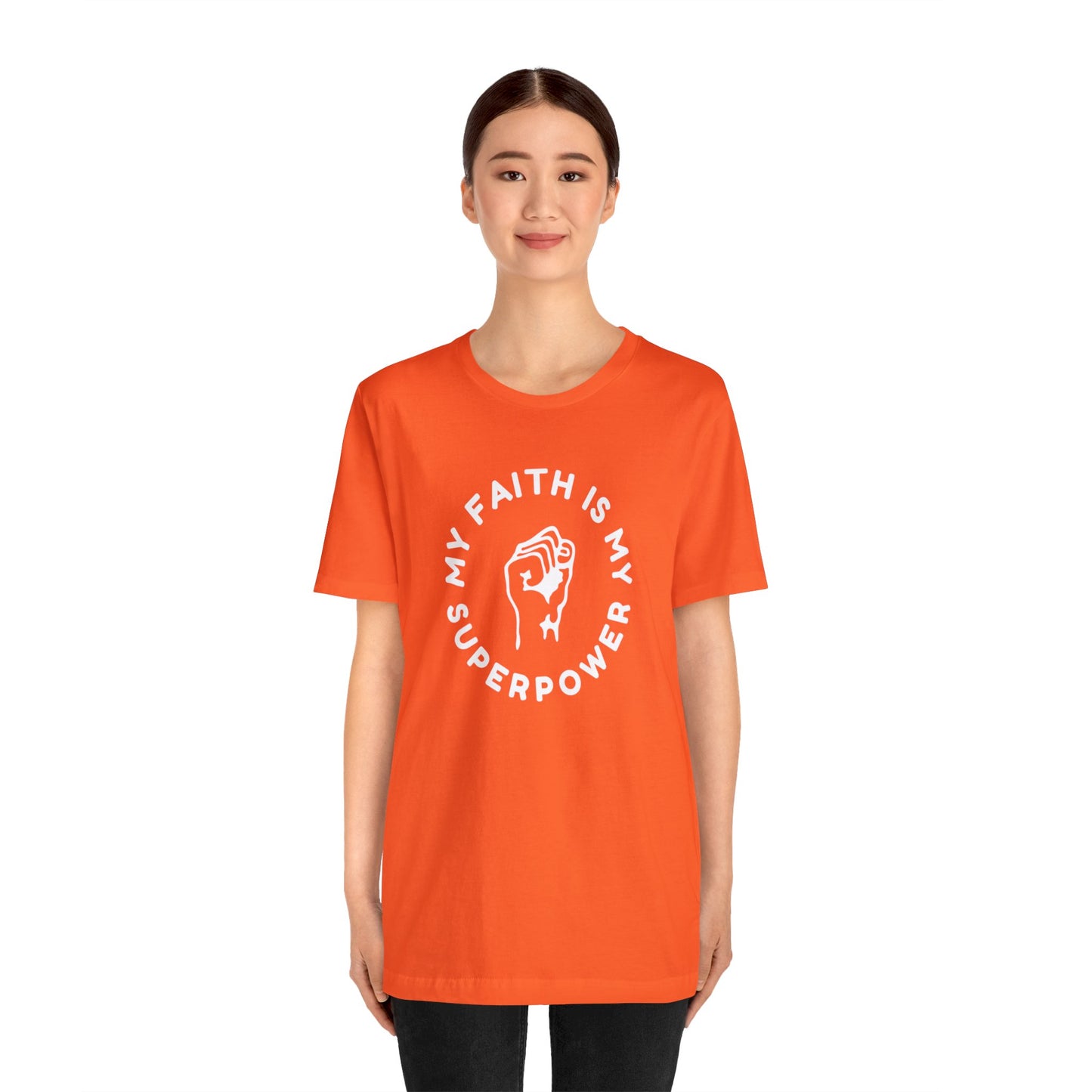 My Faith Is My Superpower Unisex Jersey Short Sleeve Tee