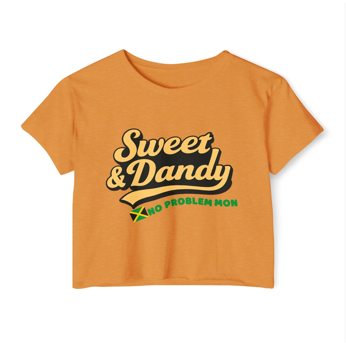 Sweet & Dandy Jamaica Crop Tee — “No Problem Mon” Edition