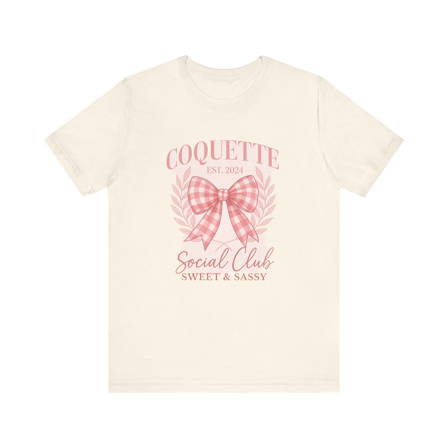 Sweet & Sassy Coquette Social Club Tee – EST. 2024