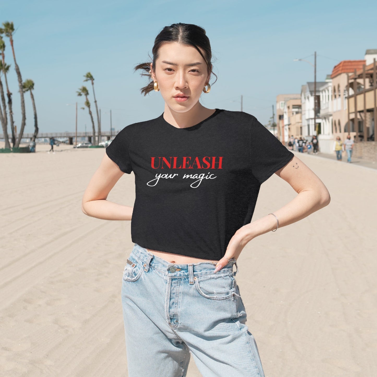 UNLEASH YOUR MAGIC (2) PREMIUM CROPPED T-SHIRT