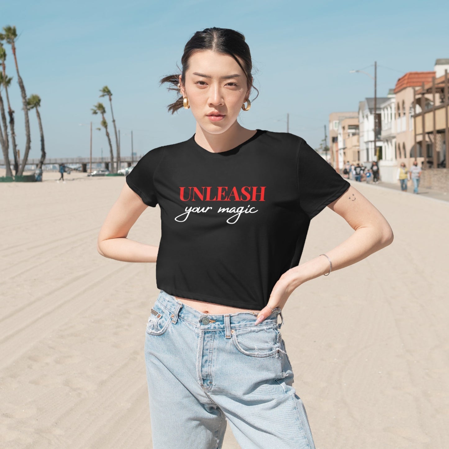 UNLEASH YOUR MAGIC (2) PREMIUM CROPPED T-SHIRT