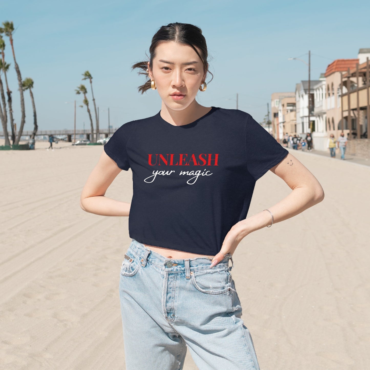 UNLEASH YOUR MAGIC (2) PREMIUM CROPPED T-SHIRT