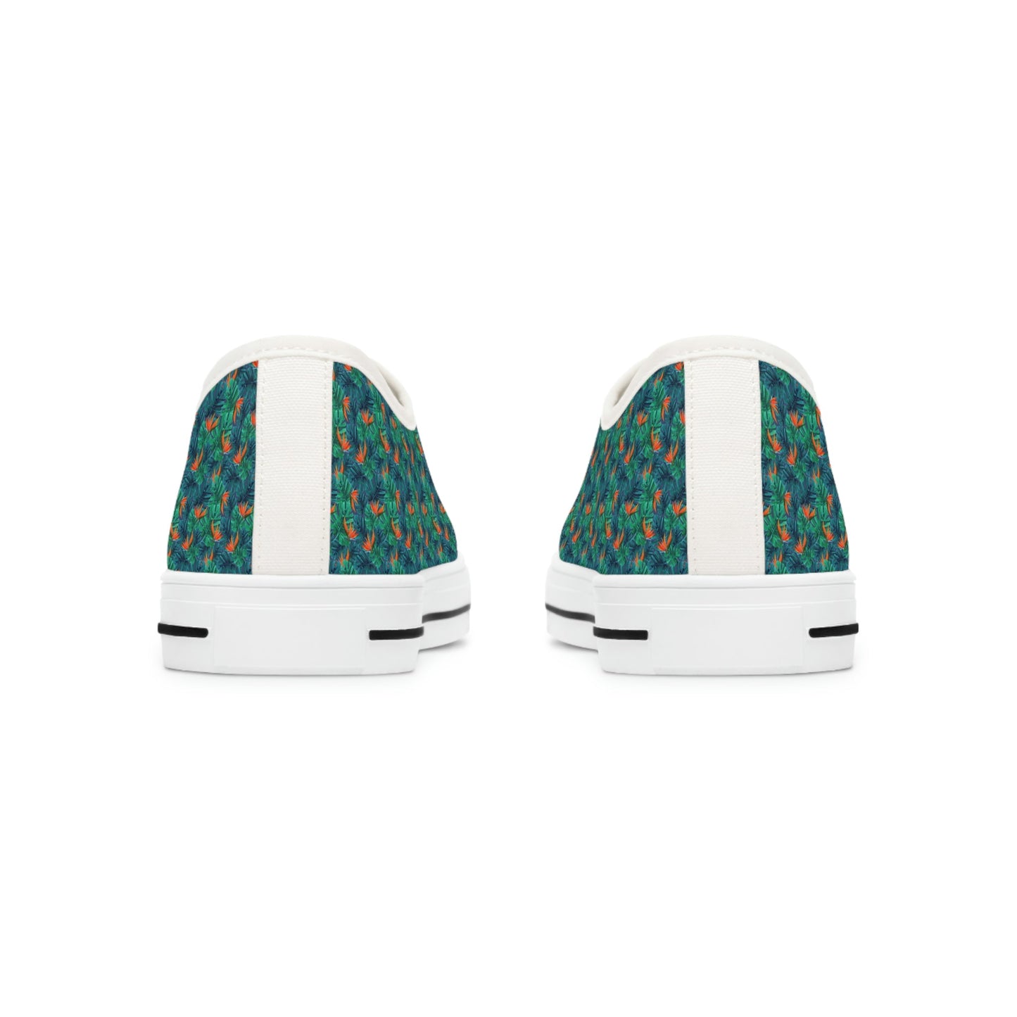 PARADISE SOLE TROPICAL PRINT LACED CANVAS SHOES