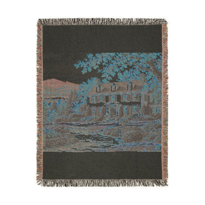 Autumn at Home Woven Throw — Colonial Landscape | 100% Cotton