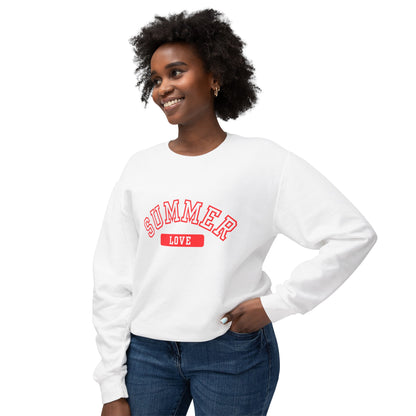 SUMMER LOVE UNISEX LIGHTWEIGHT CREWNECK SWEATSHIRT