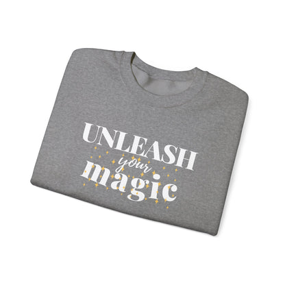 "UNLEASH YOUR MAGIC" UNISEX CREWNECK SWEATSHIRT