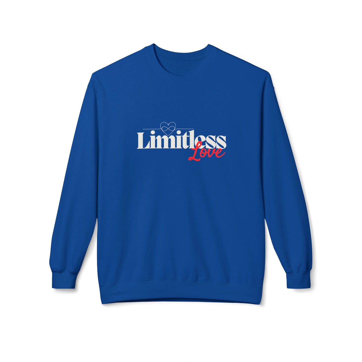 LIMITLESS LOVE INFINITY SYMBOL SWEATSHIRT