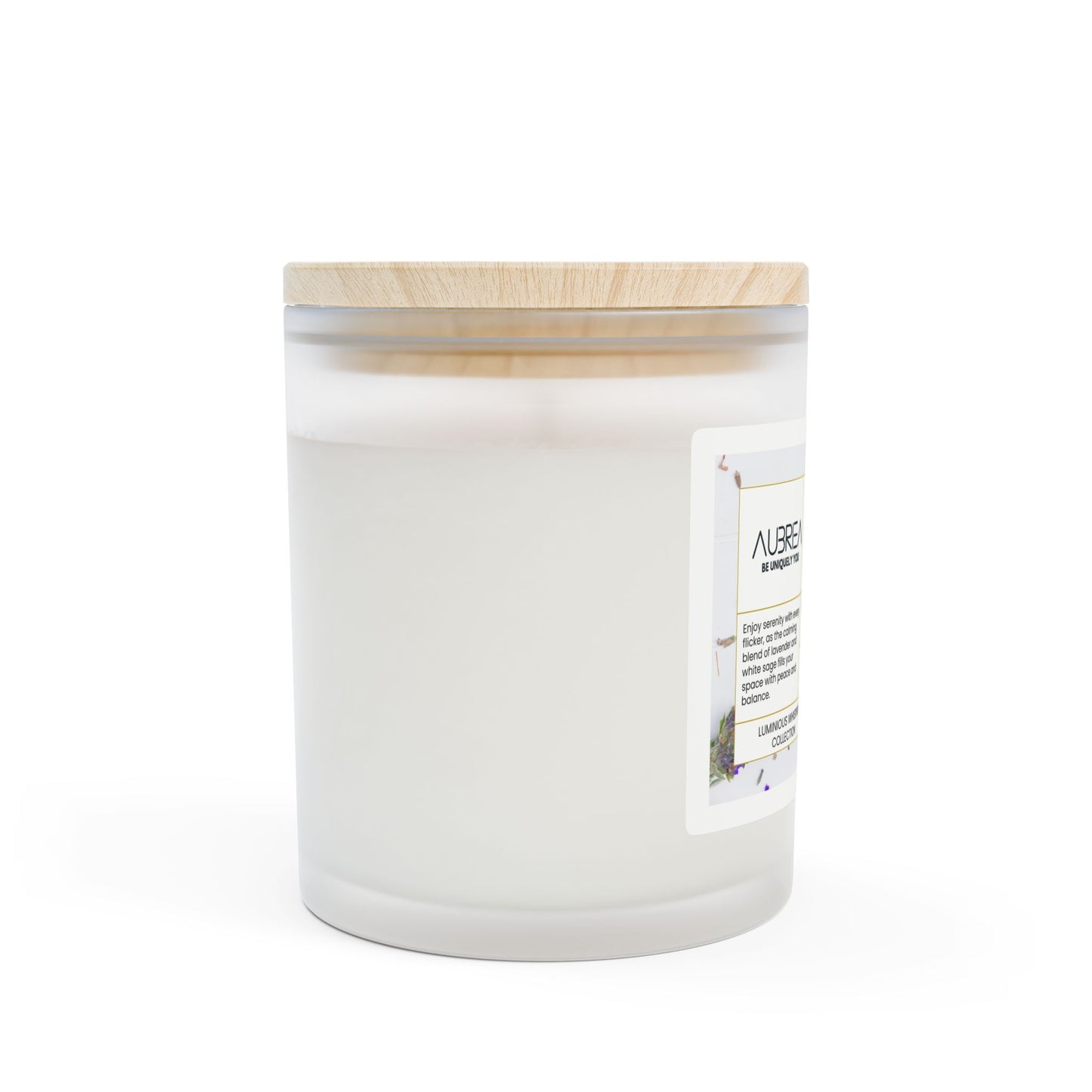 VELOURS (The Velvet) Vanilla Frosted Glass Candle, 11oz
