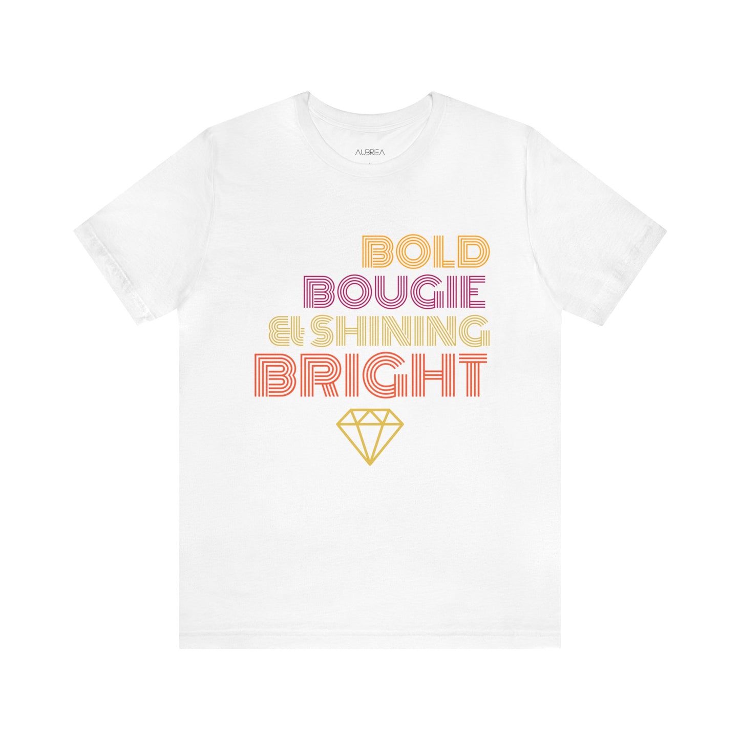 BOLD BOUGIE & SHINING BRIGHT MINIMALIST T-SHIRT