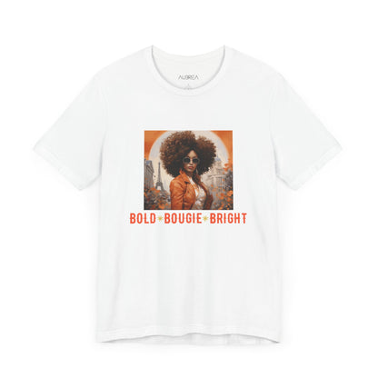 T-Shirt - Black Girl Magic Bold Bougie Shining Bright Vintage Collage Tee
