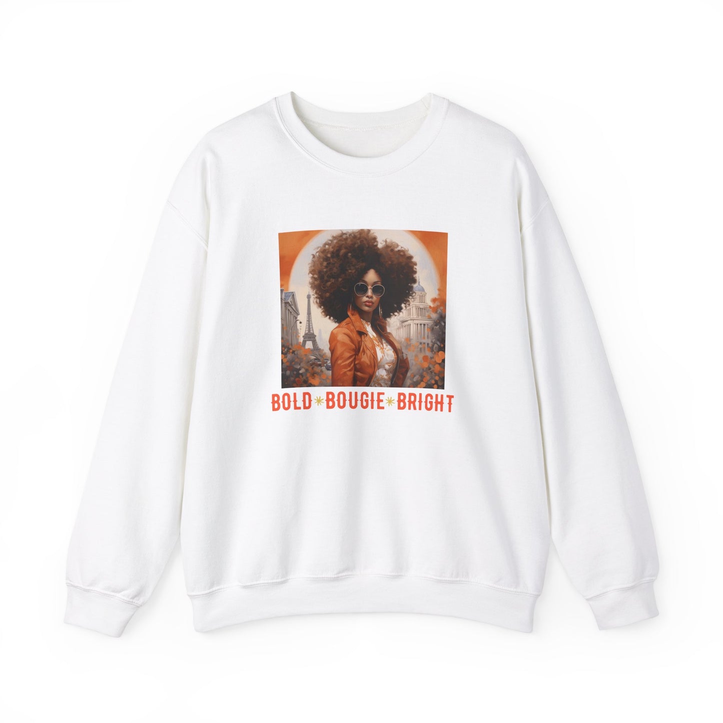 BOLD BOUGIE BRIGHT COLLAGE SWEATSHIRT