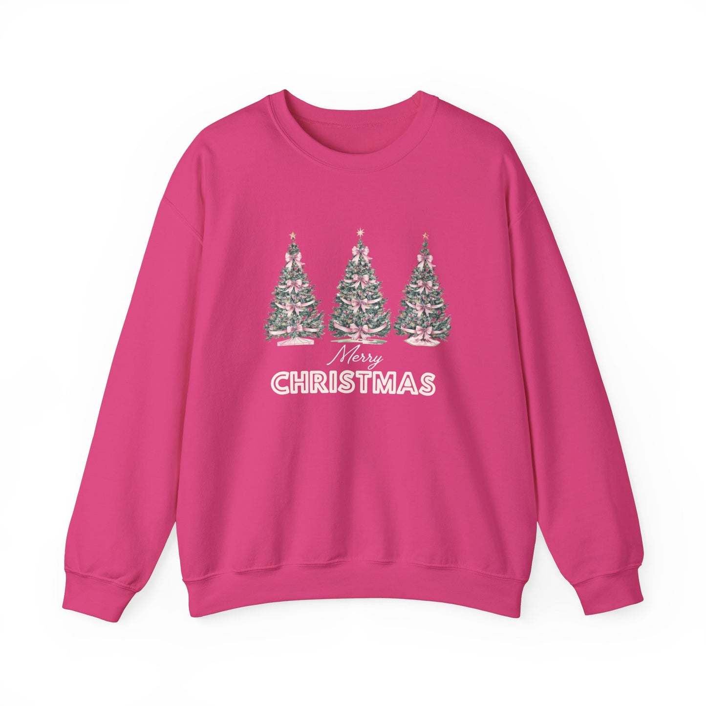 CHRISTMAS TREE COQUETTE BOW SWEATSHIRT