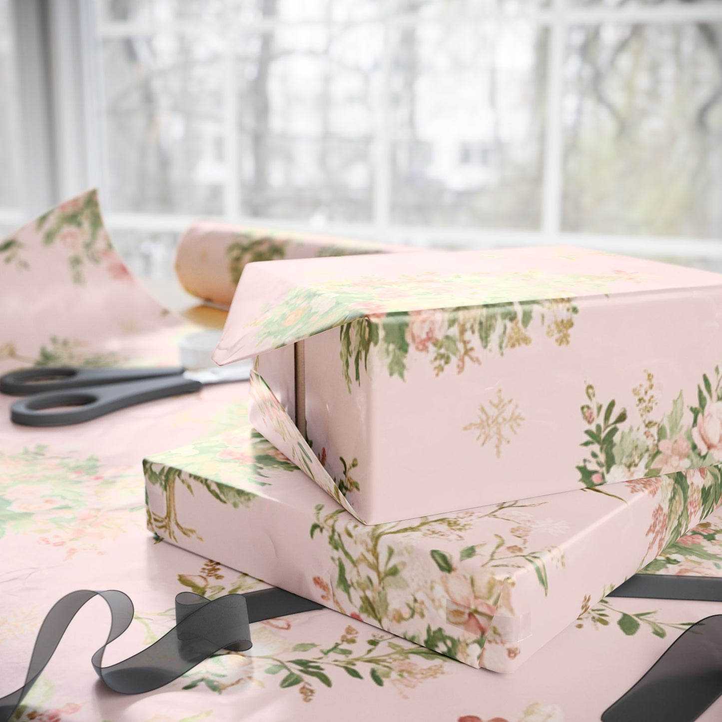 Lux Vintage Coquette Christmas Gift Wrap