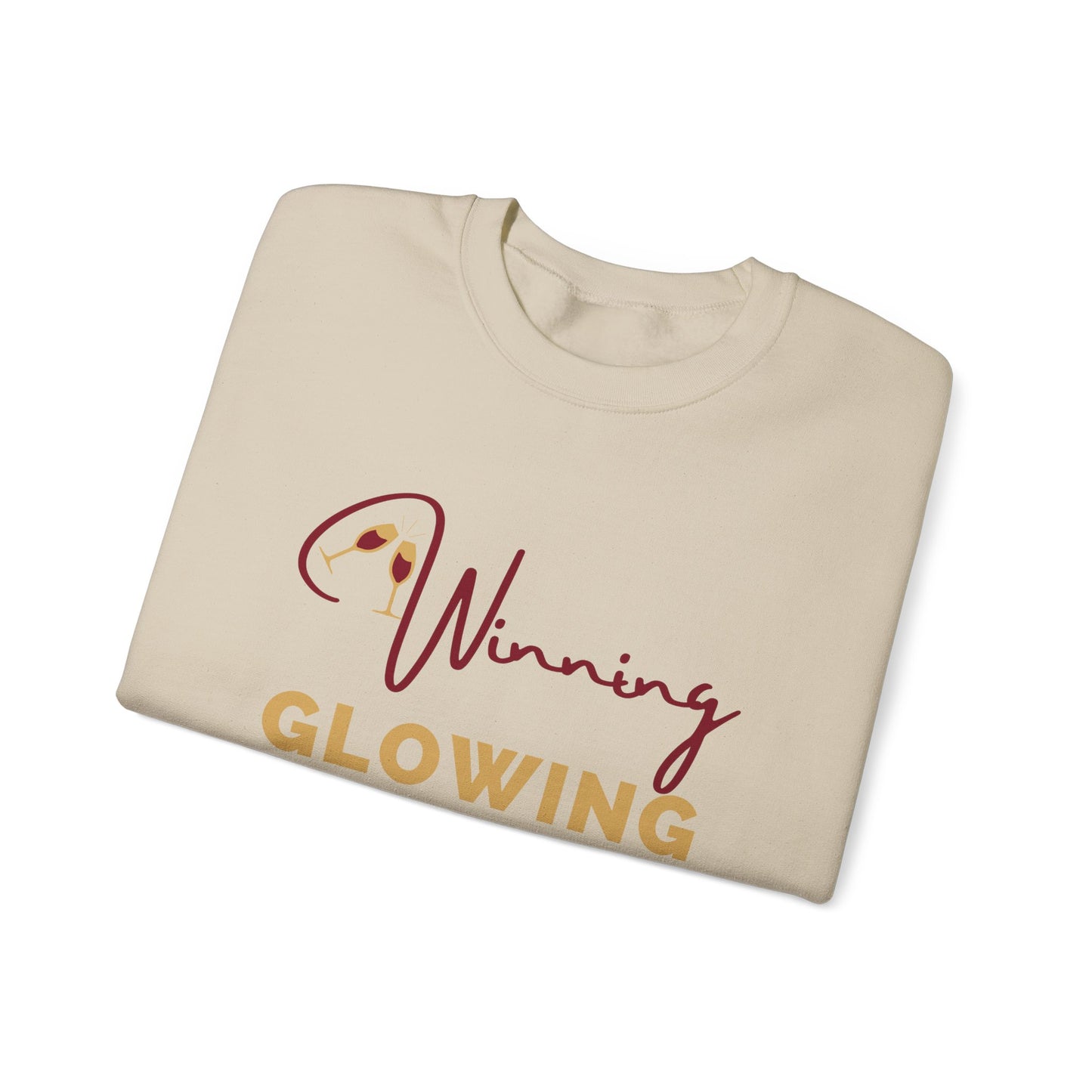 WINNING, GLOWING, THRIVING CREWNECK SWEATSHIRT