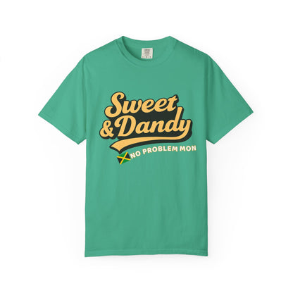 Sweet & Dandy Jamaica Oversized Tee – No Problem Mon | Retro Jamaican Shirt | Festival Style, Unisex Fit