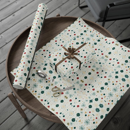 Festive Star Christmas Colorful Holiday Wrapping Paper