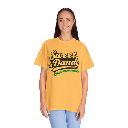 Sweet & Dandy Jamaica Oversized Tee – No Problem Mon | Retro Jamaican Shirt | Festival Style, Unisex Fit