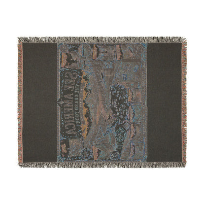 See America: The Grand Tour Woven Throw Blanket — Vintage Travel Map Design