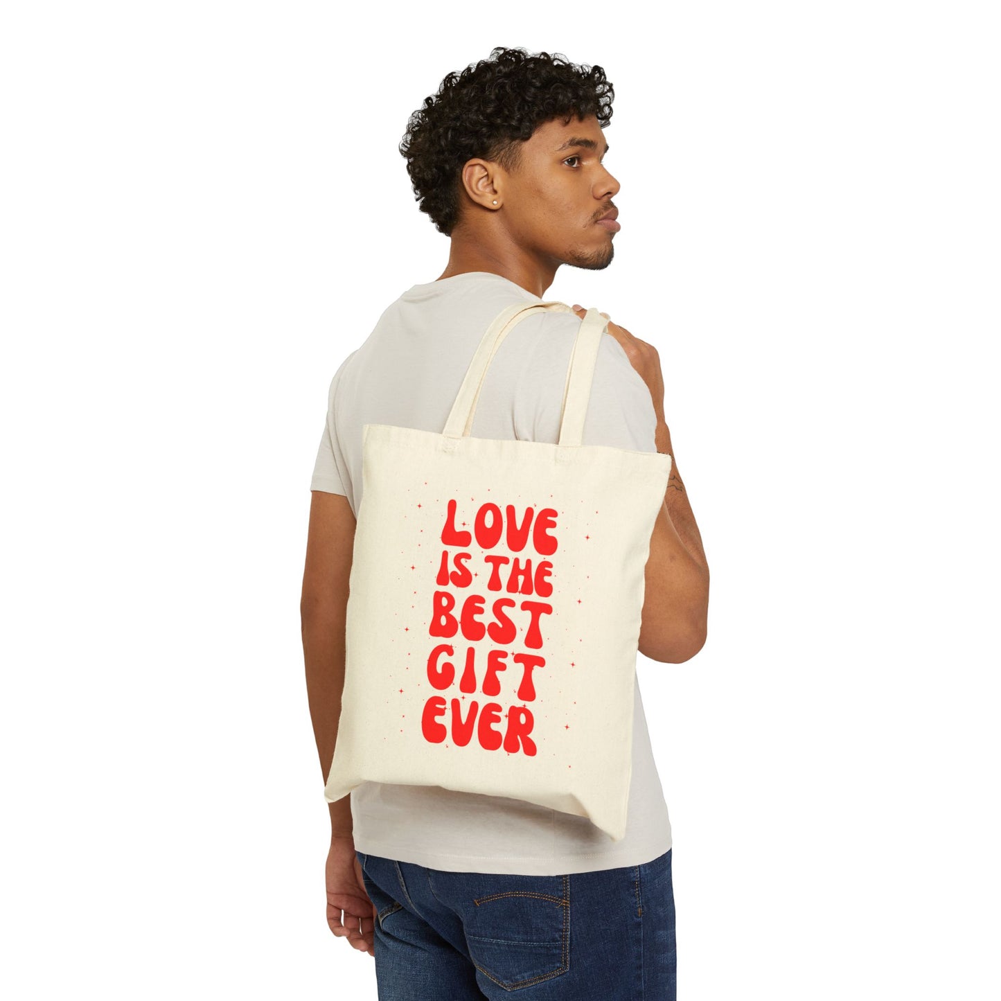 LOVE IS THE BEST GIFT EVER - CHRISTMAS TOTE BAG