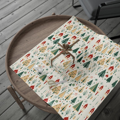 Nordic Scandinavian Forest Holiday Wrapping Paper