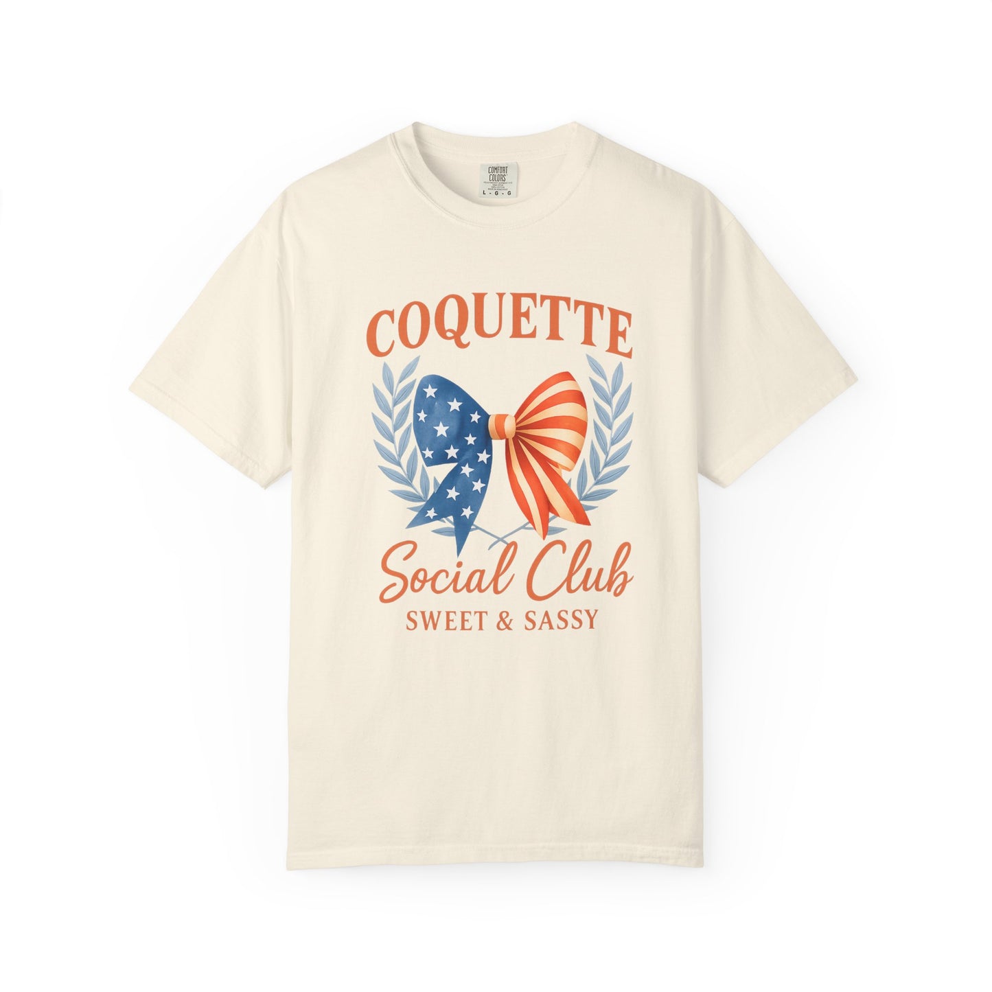 Coquette Social Club Tee — Sweet & Sassy | Americana Edition | Comfort Colors