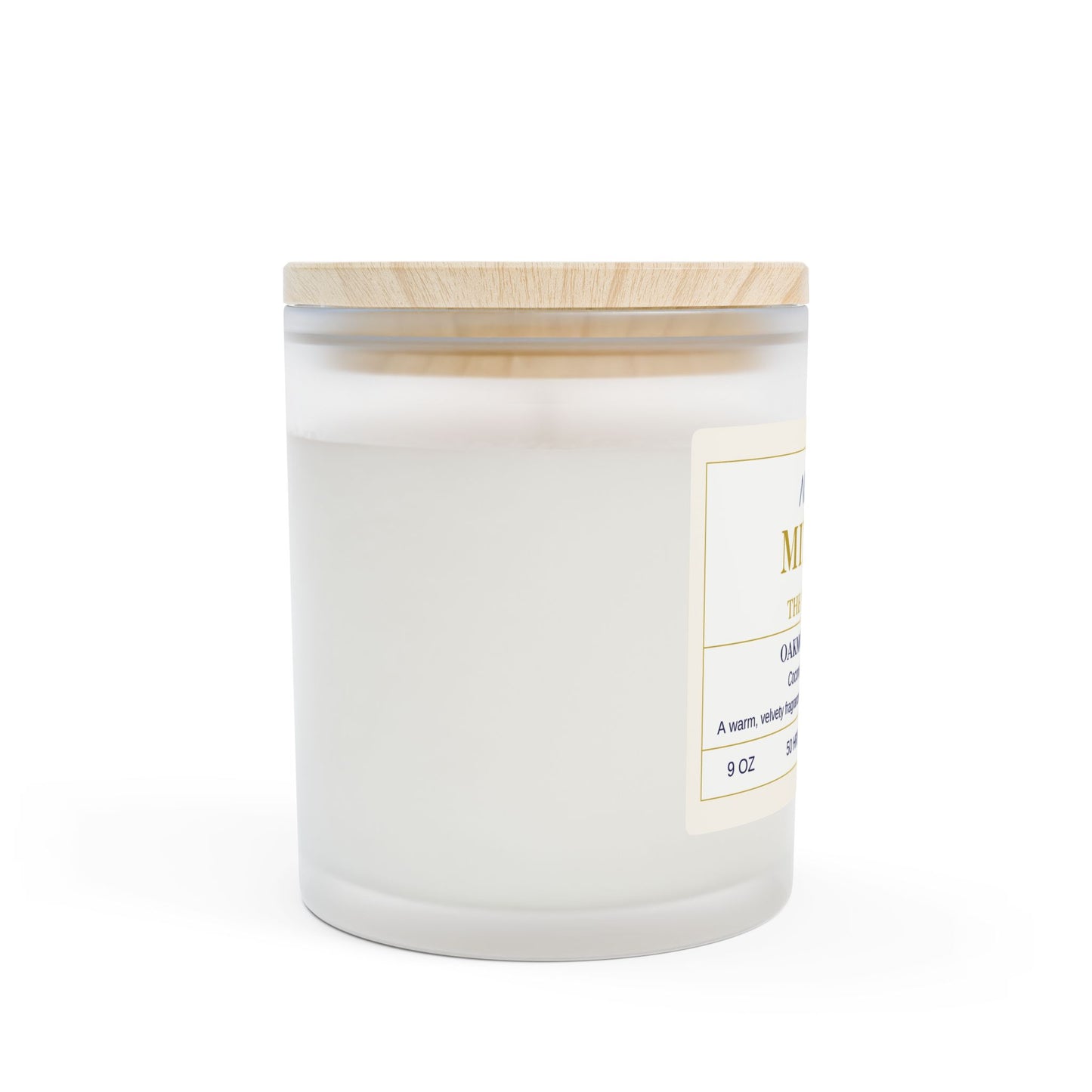 MINUIT (The Midnight) Oakmoss & Amber Frosted Glass Candle – 11