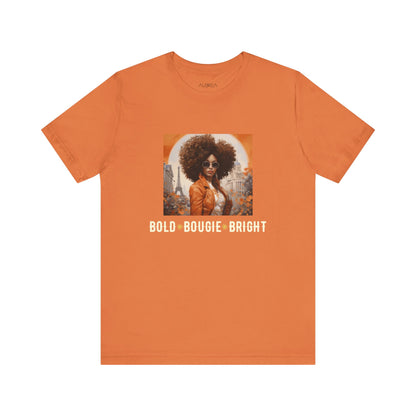 T-Shirt - Black Girl Magic Bold Bougie Shining Bright Vintage Collage Tee